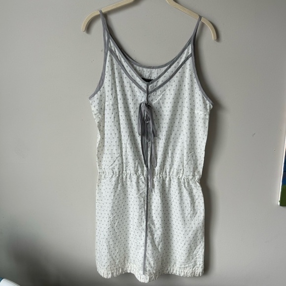 Eve Gravel Jude Silk Blend Heart Pattern Spaghetti Strap Mini Dress Tunic Size L - Picture 2 of 11